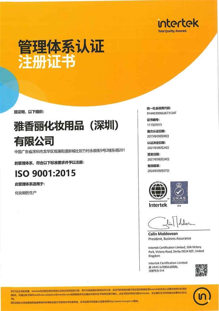 ISO9001：2015 中文